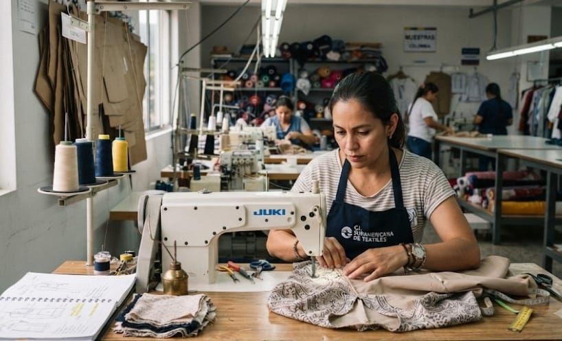 Muestrera de Confección en Colombia SURAMERICANA DE TEXTILES
