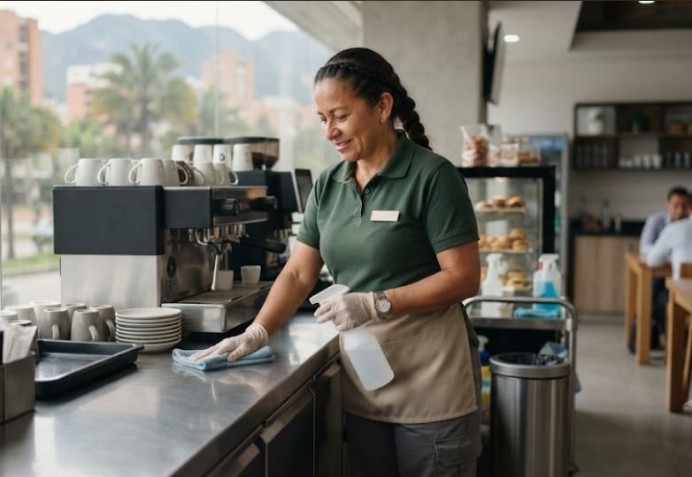 Operaria de aseo y cafetería Eminser