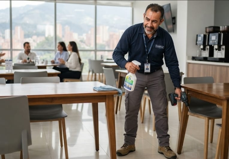 Operarios de aseo todero para área de cafetería SERESPRHO